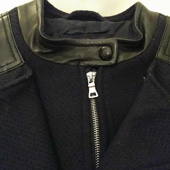 GUESS Tweed Riding Jacket (Navy&black) - Picture 8 of 11